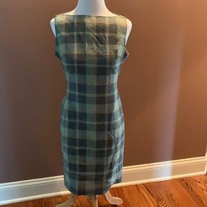 Ralph Lauren plaid sleeveless dress, Size 10P